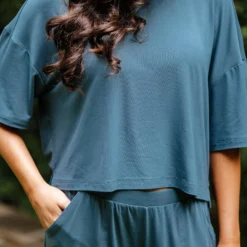 Women's Short Sleeve Tee in Atlantic