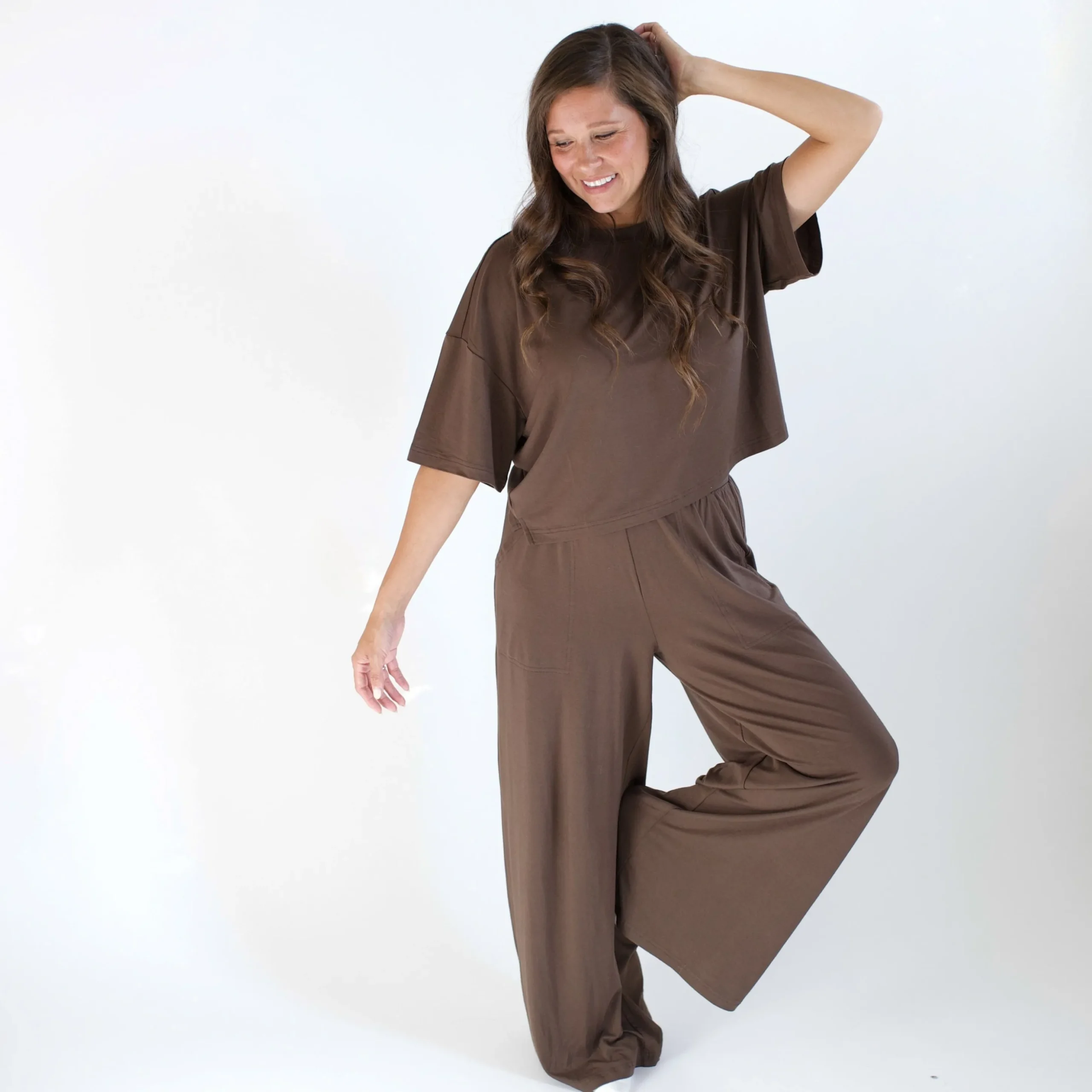 Women's Short Sleeve Tee in Espresso