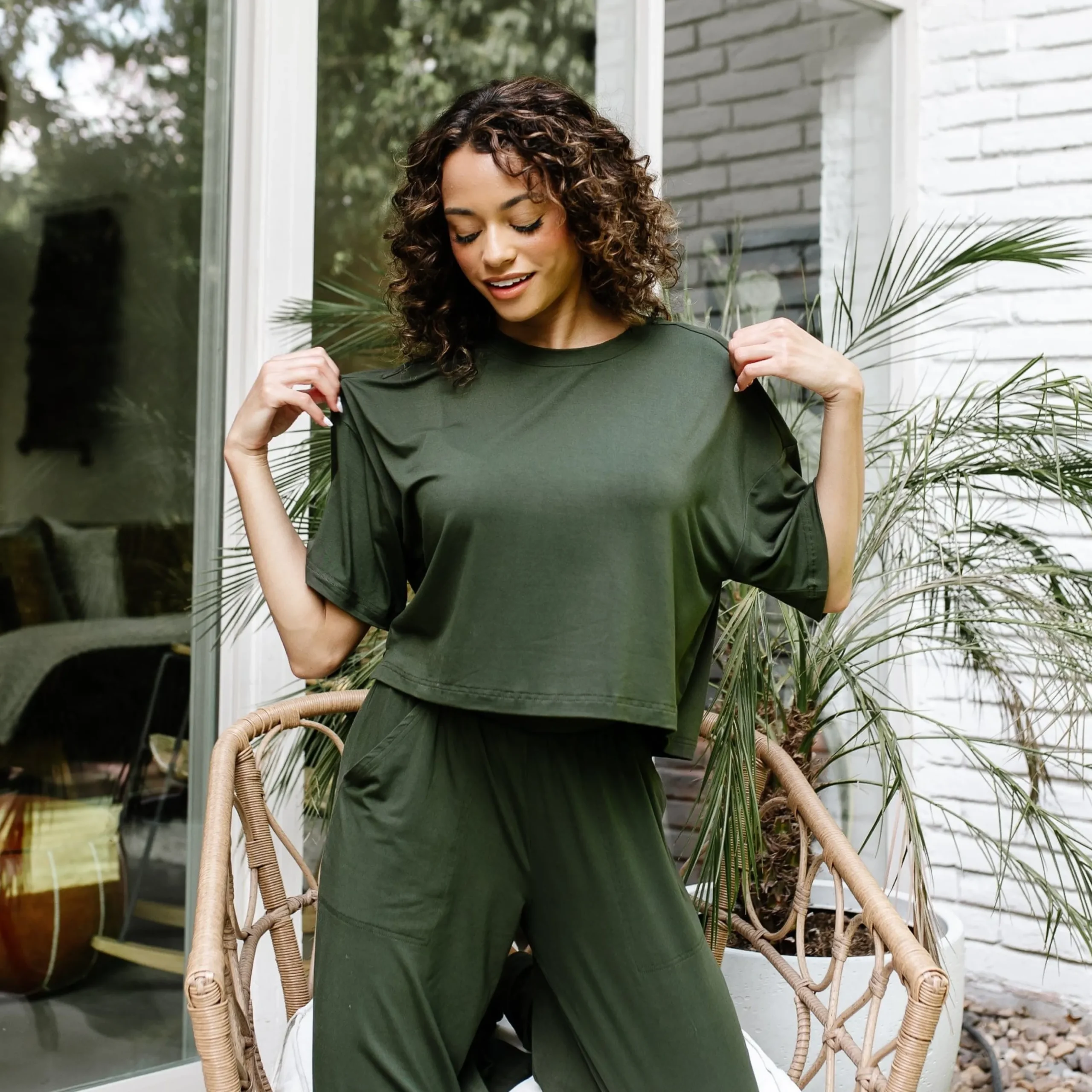 Women's Short Sleeve Tee in Fir