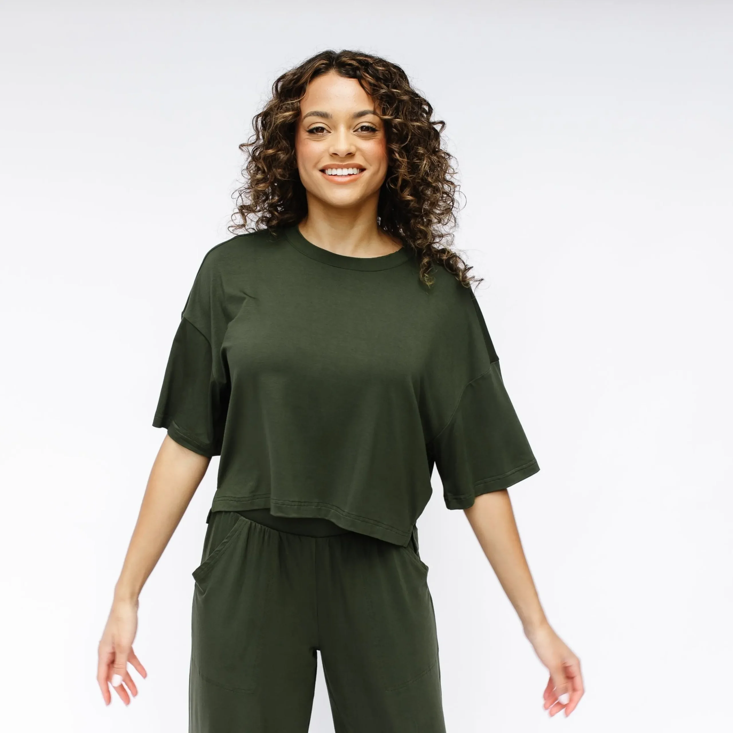 Women's Short Sleeve Tee in Fir