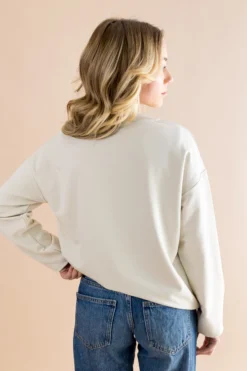 Women's Sweatshirt in Mickey and Friends on Ecru