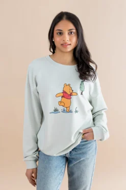 Women's Sweatshirt in Winnie the Pooh on Dew