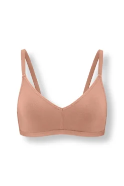 Women's V-Neck Bra in Latte
