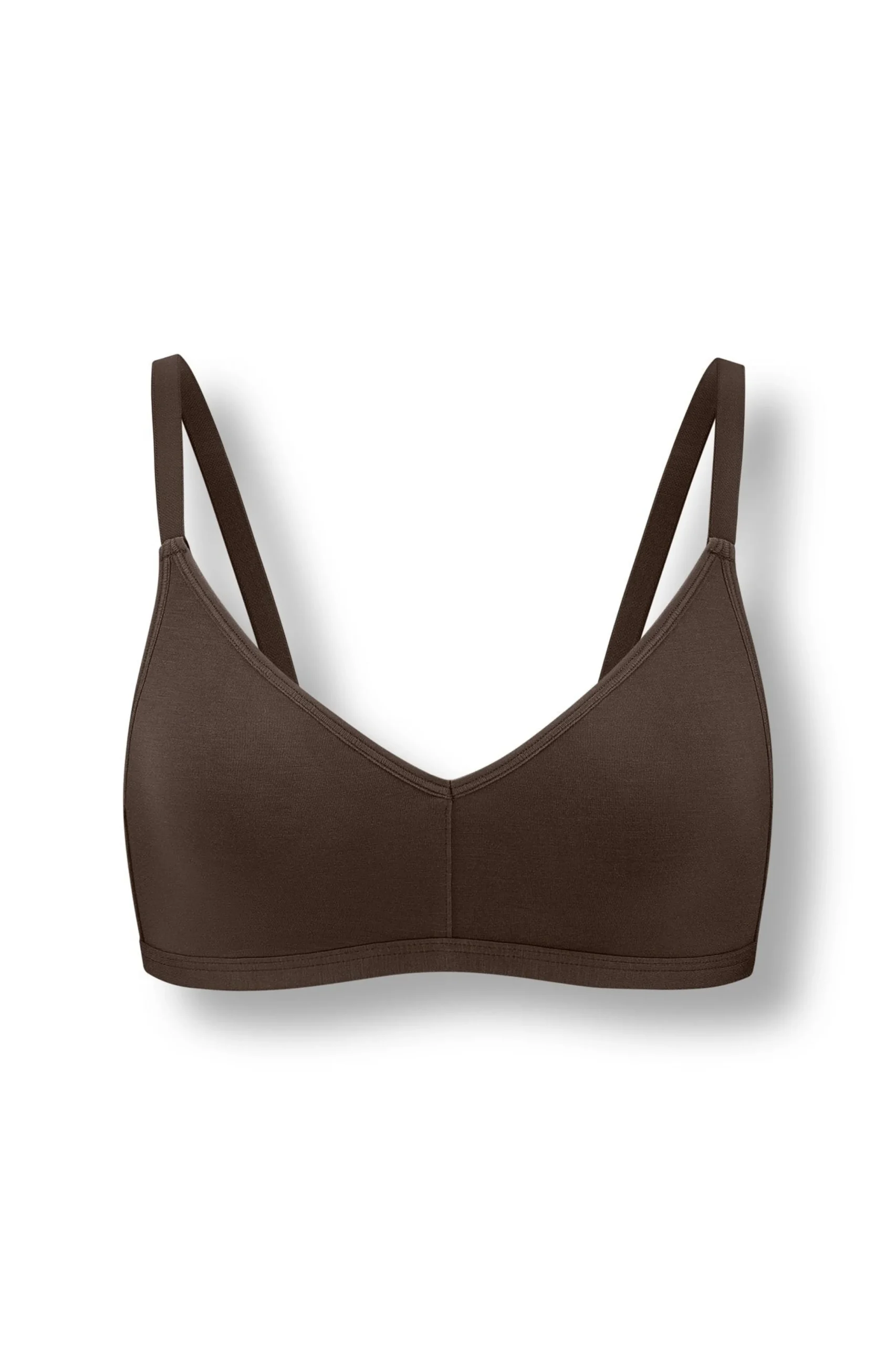 Women's V-Neck Bra in Toffee