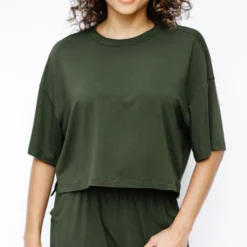 Women's Wide Leg Pant Set in Fir