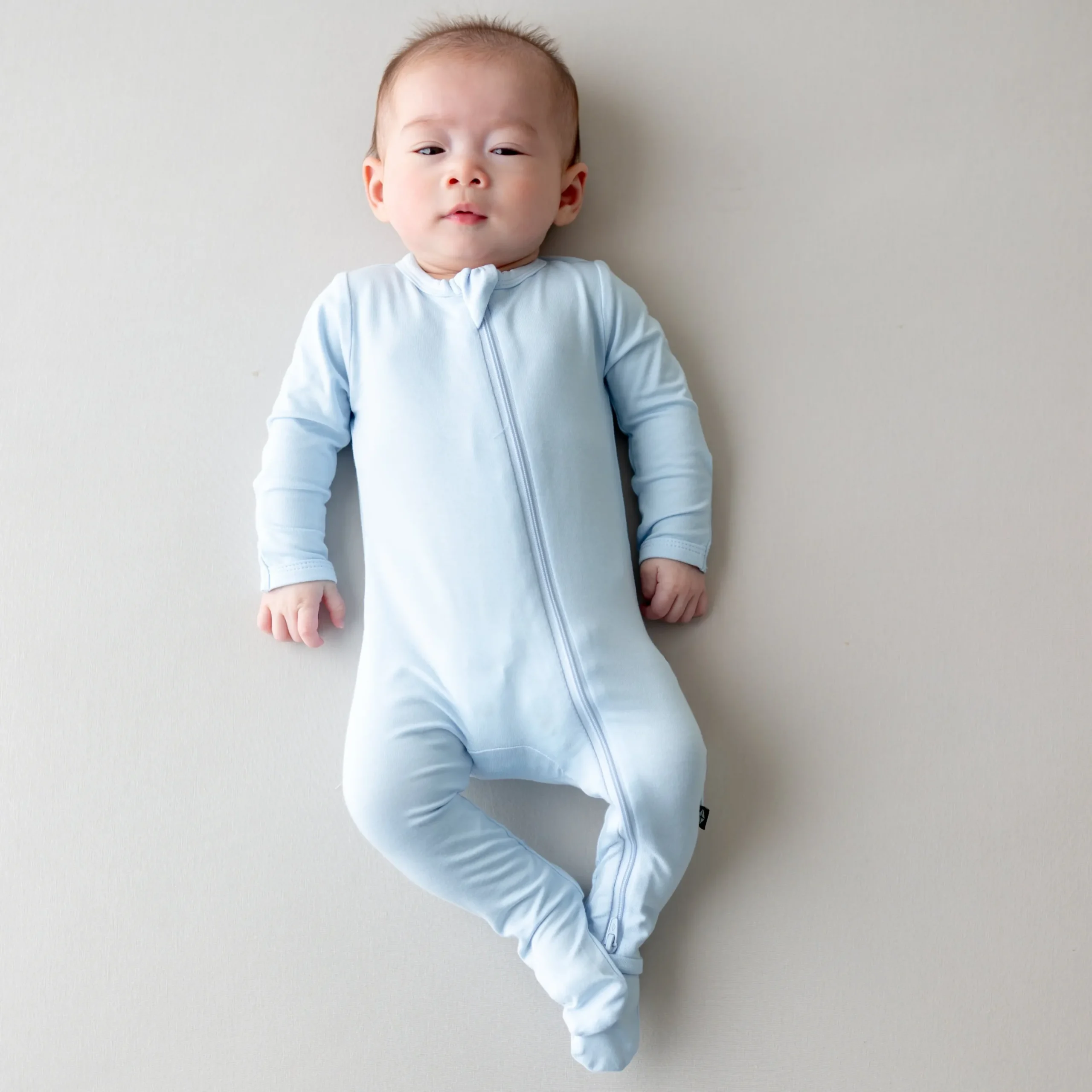 Zippered Footie in Breeze