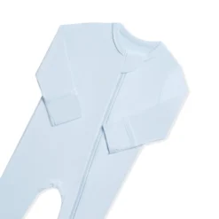 Zippered Footie in Breeze