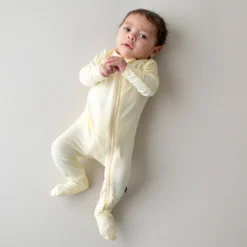 Zippered Footie in Chamomile