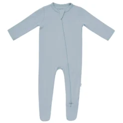 Zippered Footie in Fog