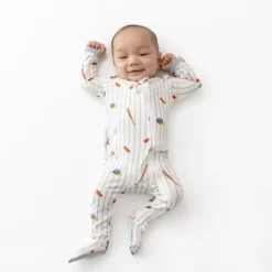 Zippered Footie in Home Run