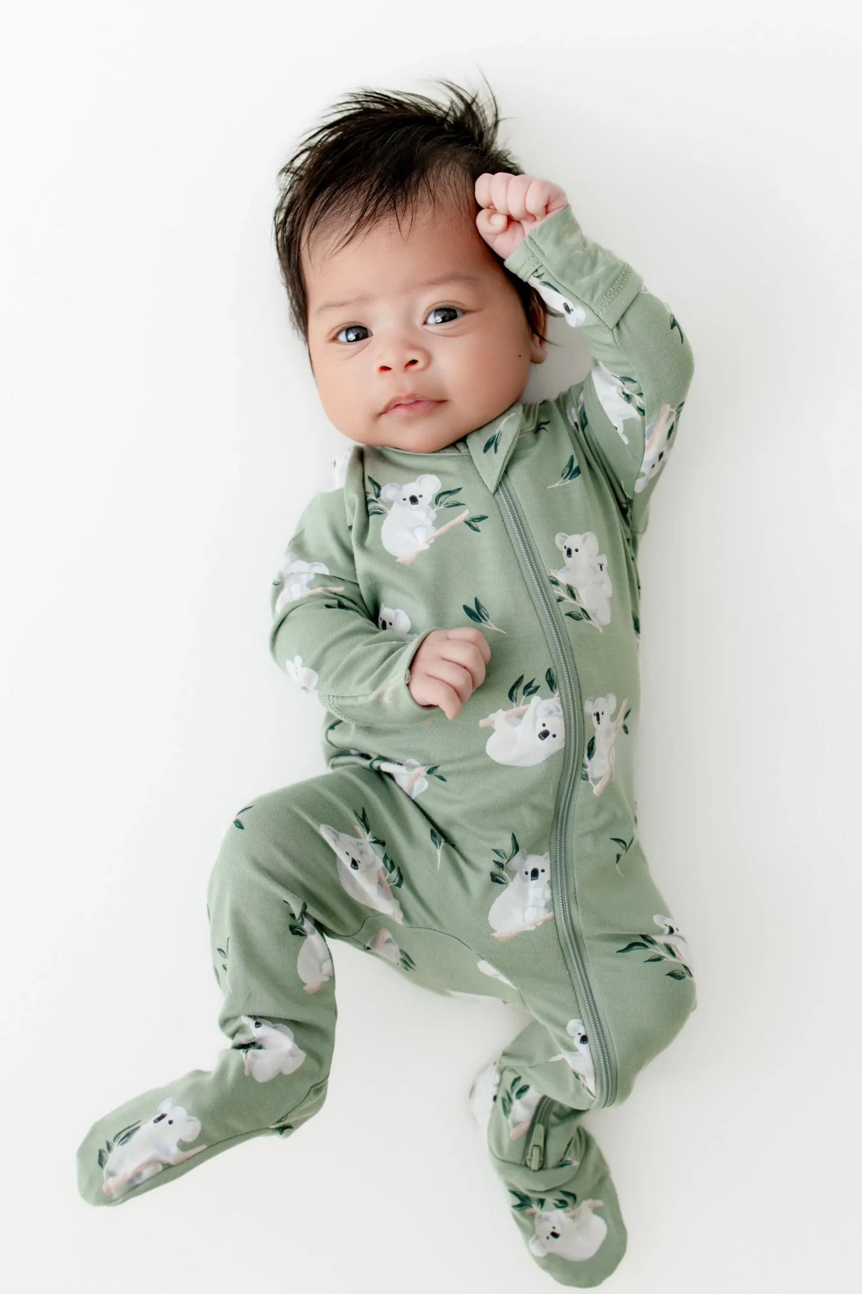 Zippered Footie in Koala