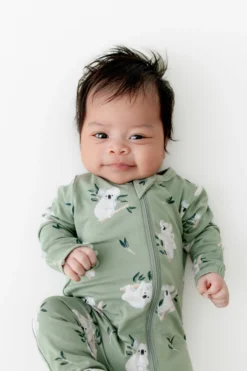 Zippered Footie in Koala