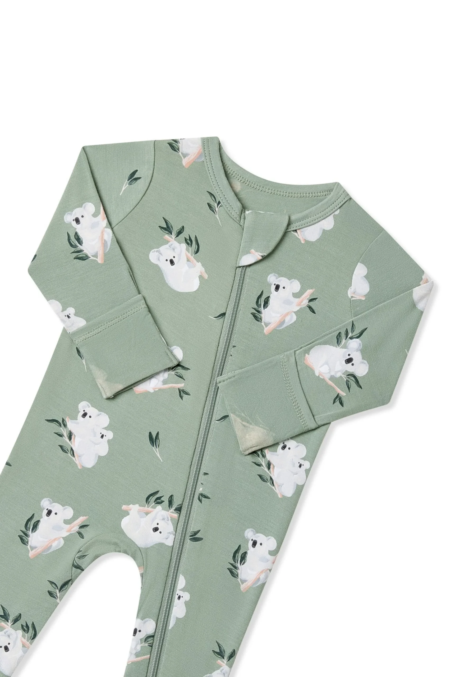 Zippered Footie in Koala