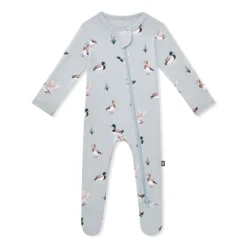 Zippered Footie in Mallard Duck