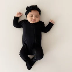 Zippered Footie in Midnight