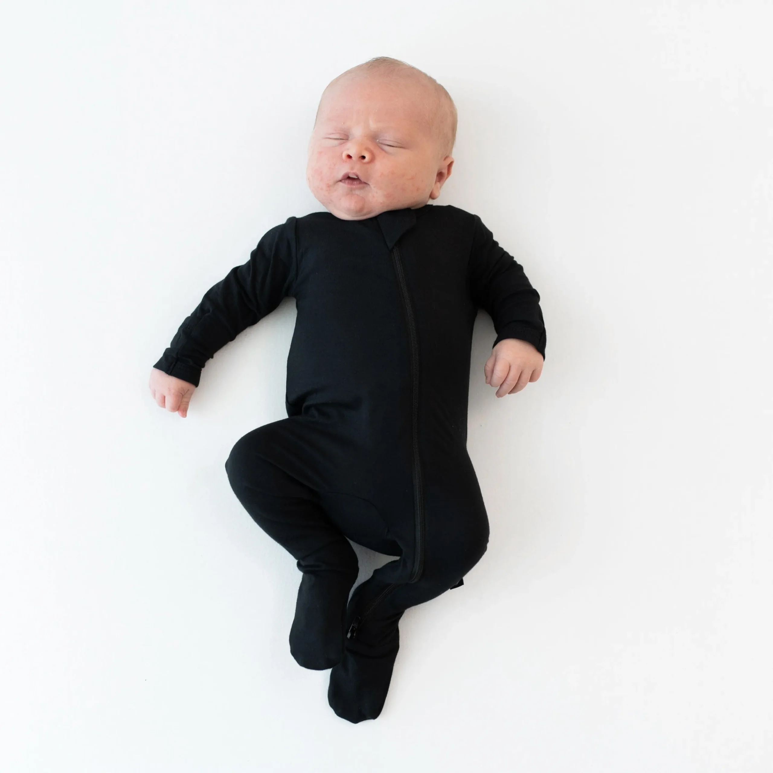 Zippered Footie in Midnight