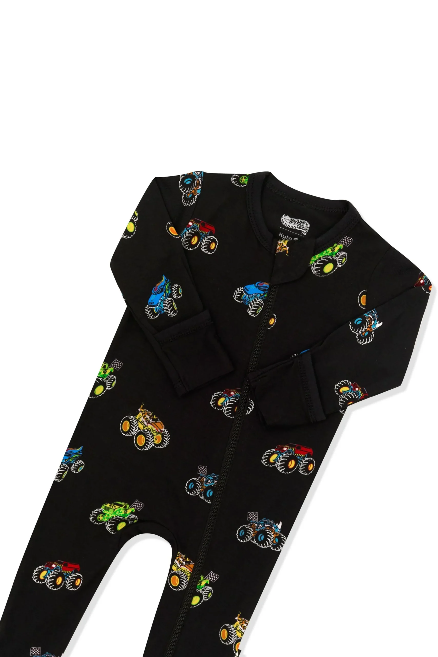 Zippered Footie in Monster Truck