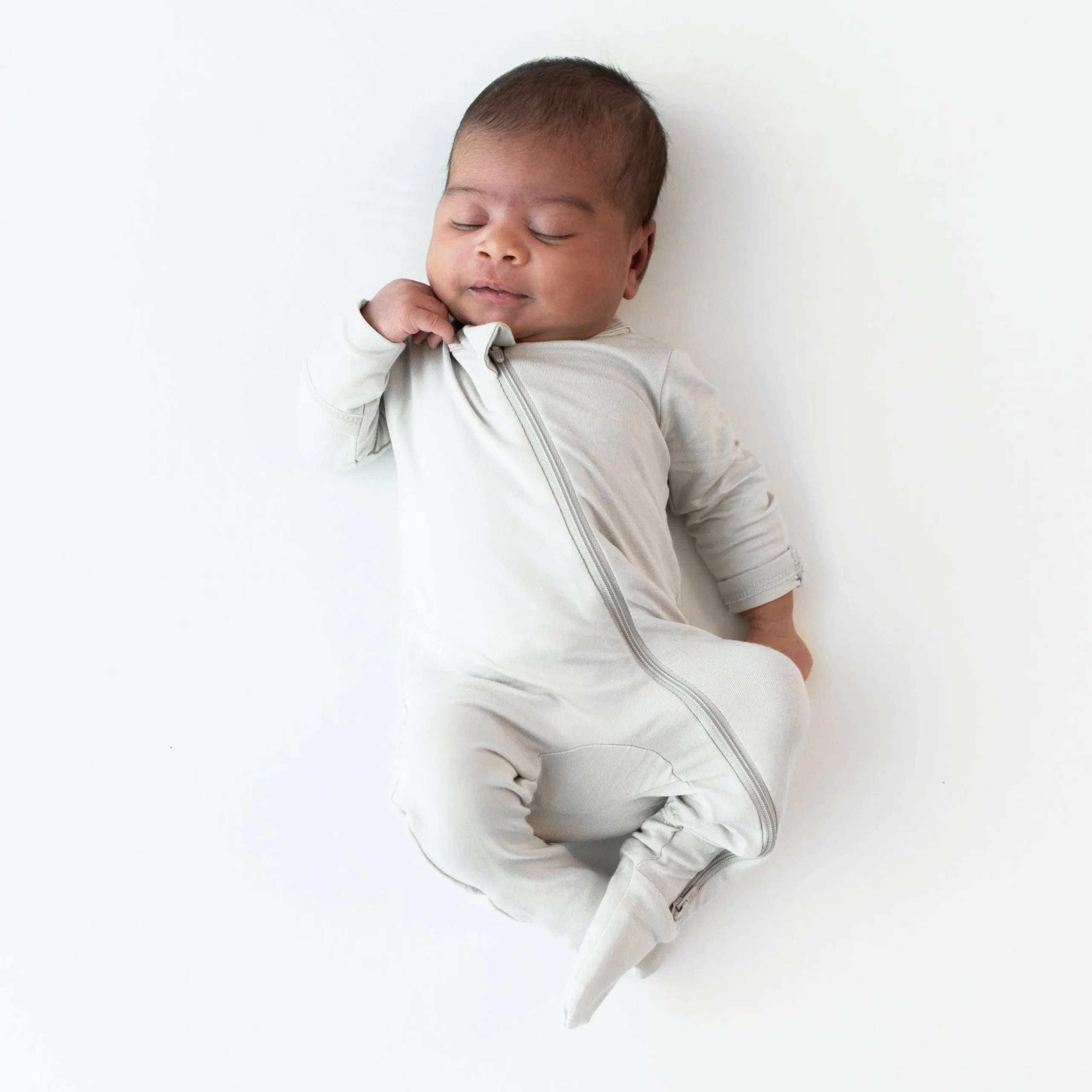 Zippered Footie in Oat