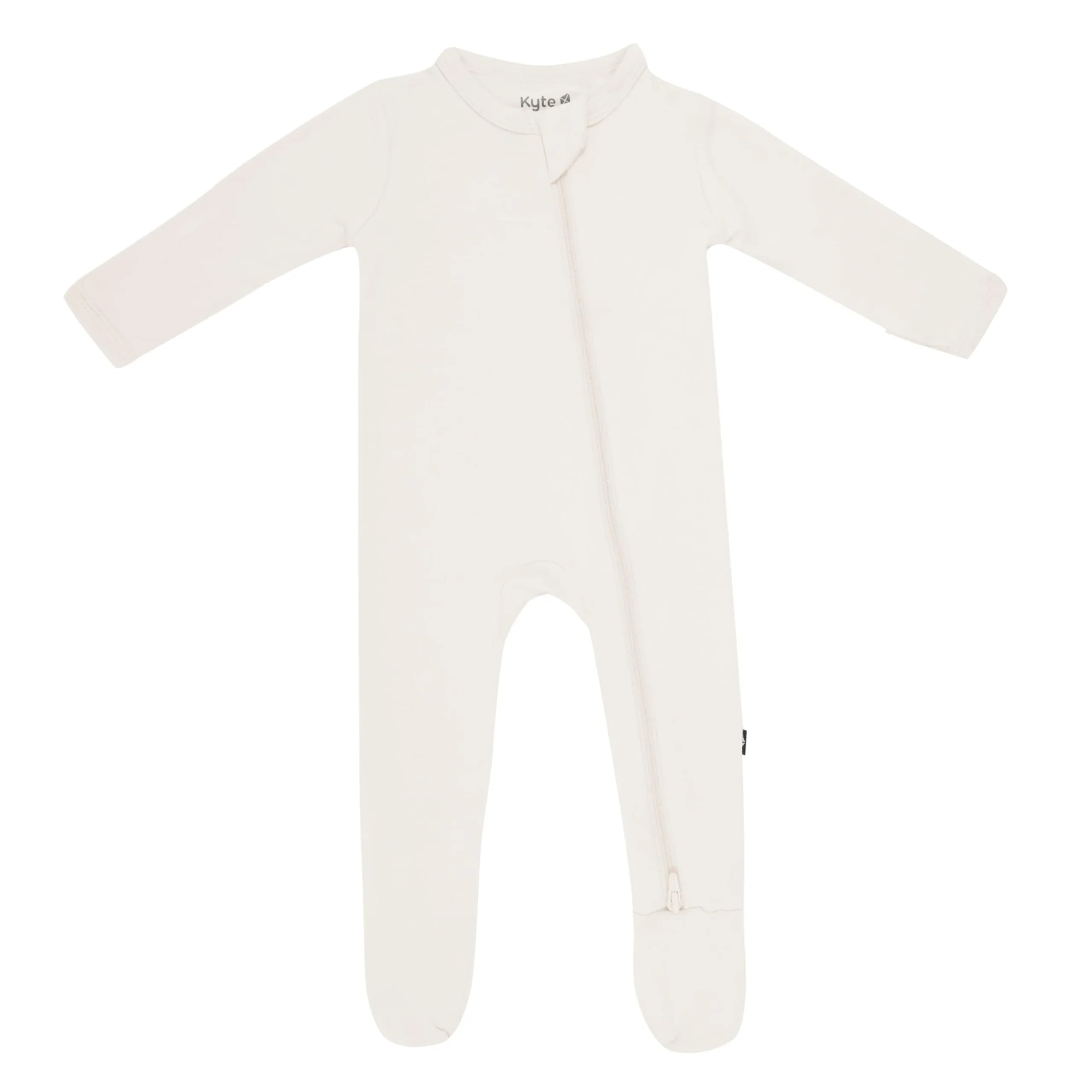 Zippered Footie in Oat