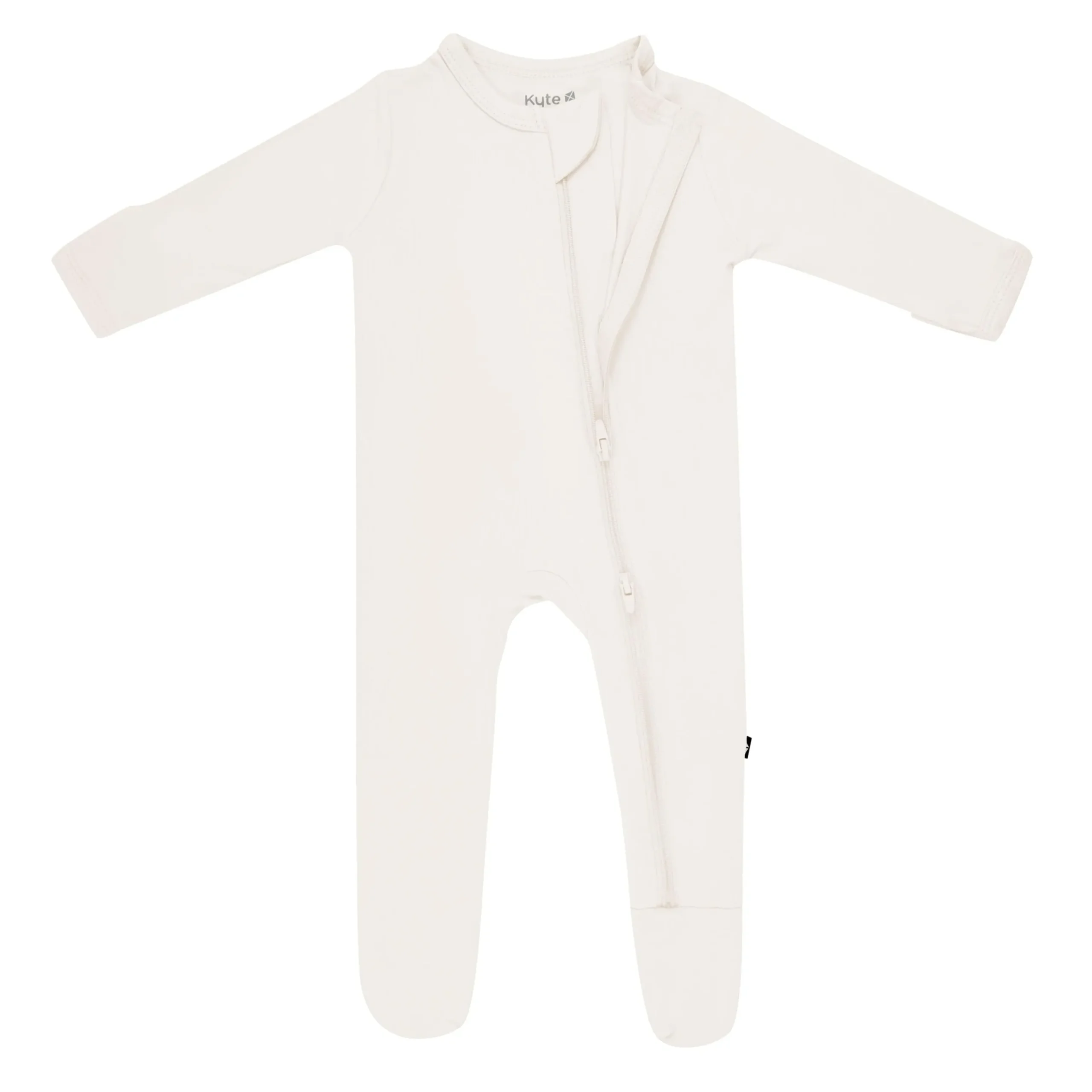 Zippered Footie in Oat