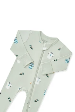 Zippered Footie in Soccer