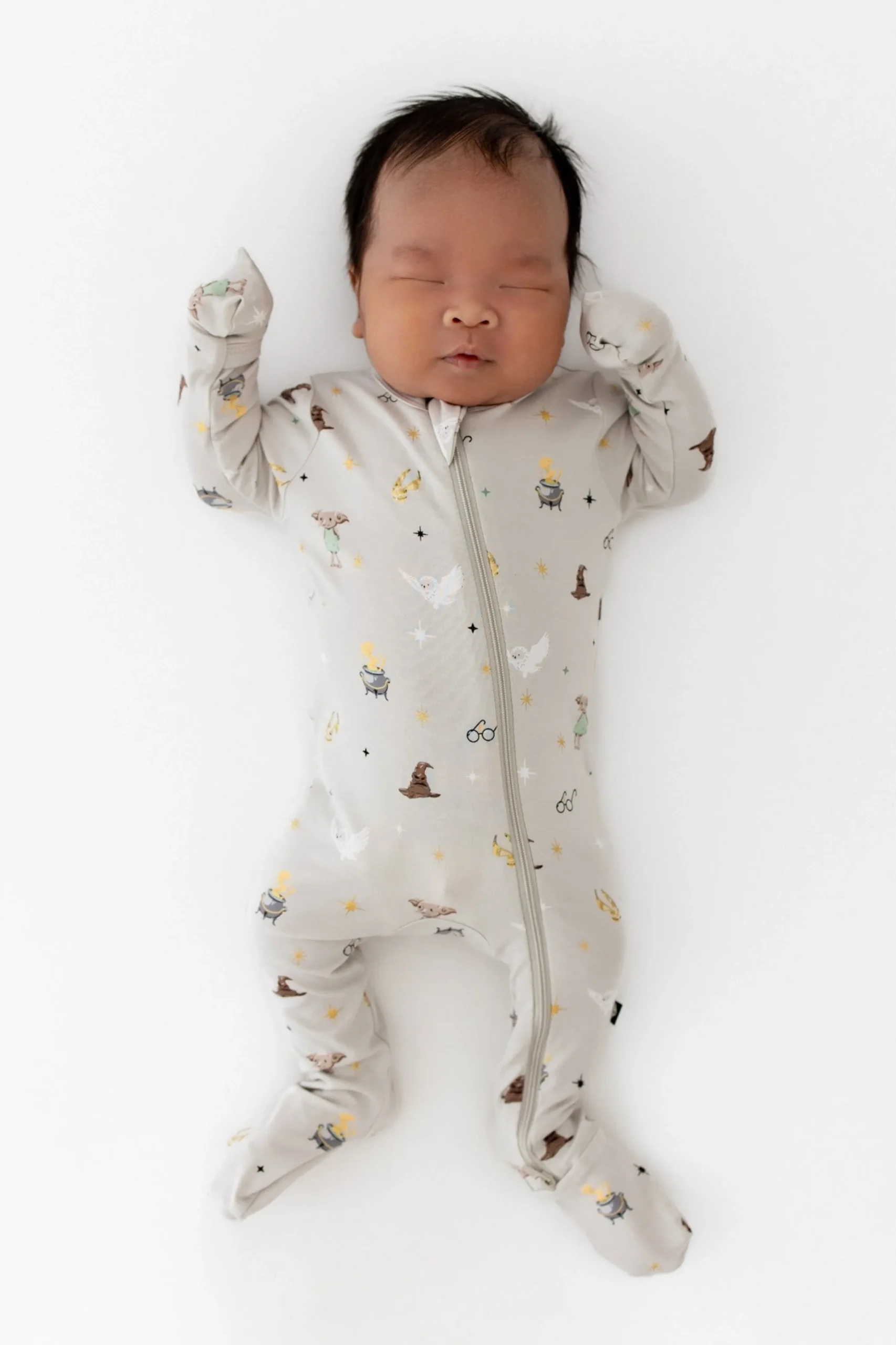 Zippered Footie in Starry Icon