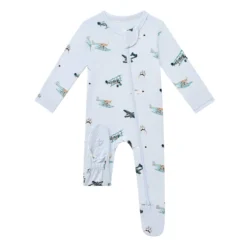 Zippered Footie in Take Off