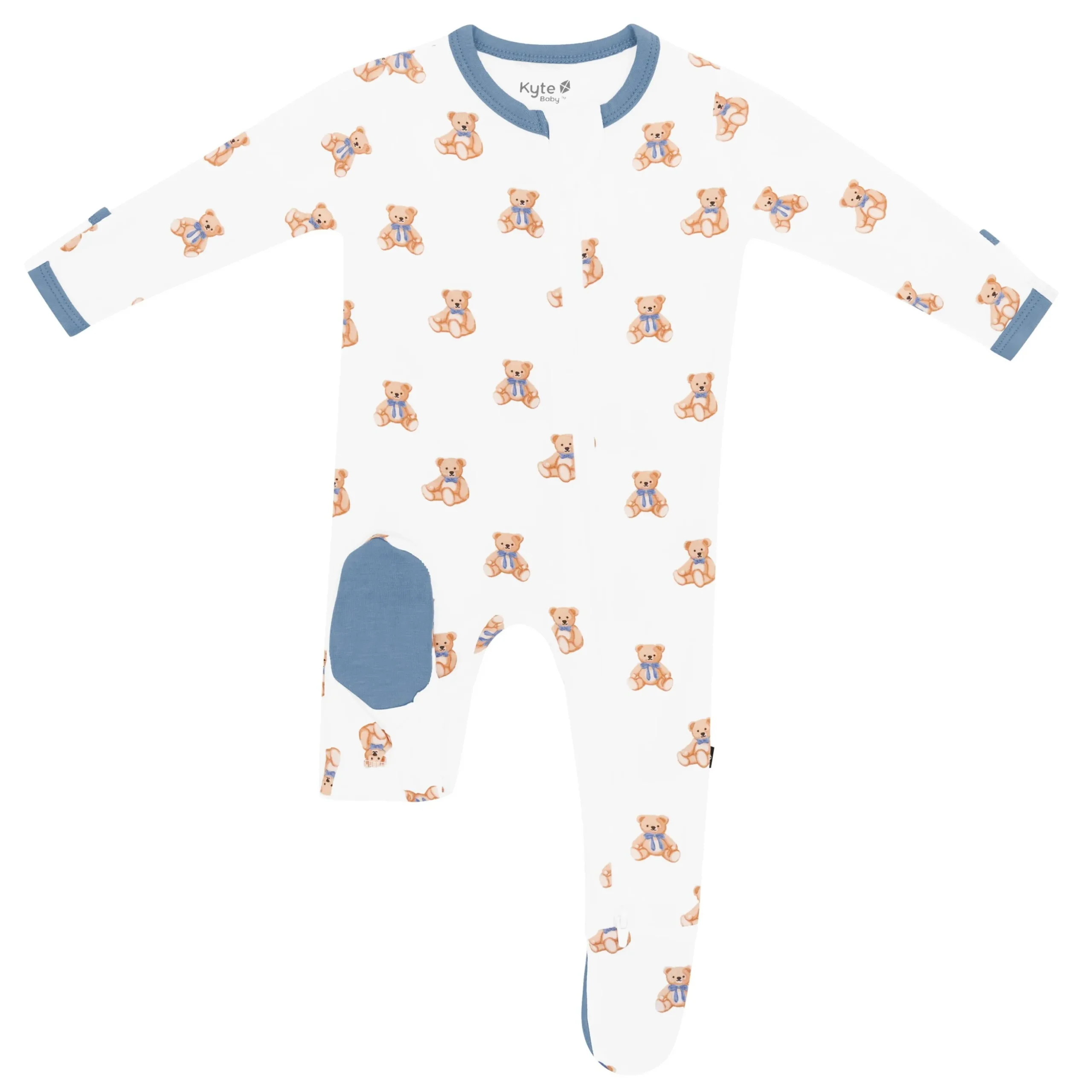 Zippered Footie in Teddy Bear