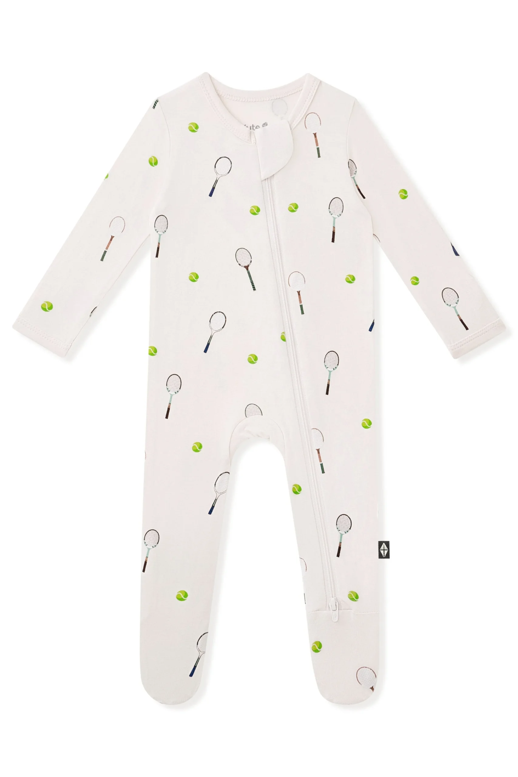 Zippered Footie in Tennis