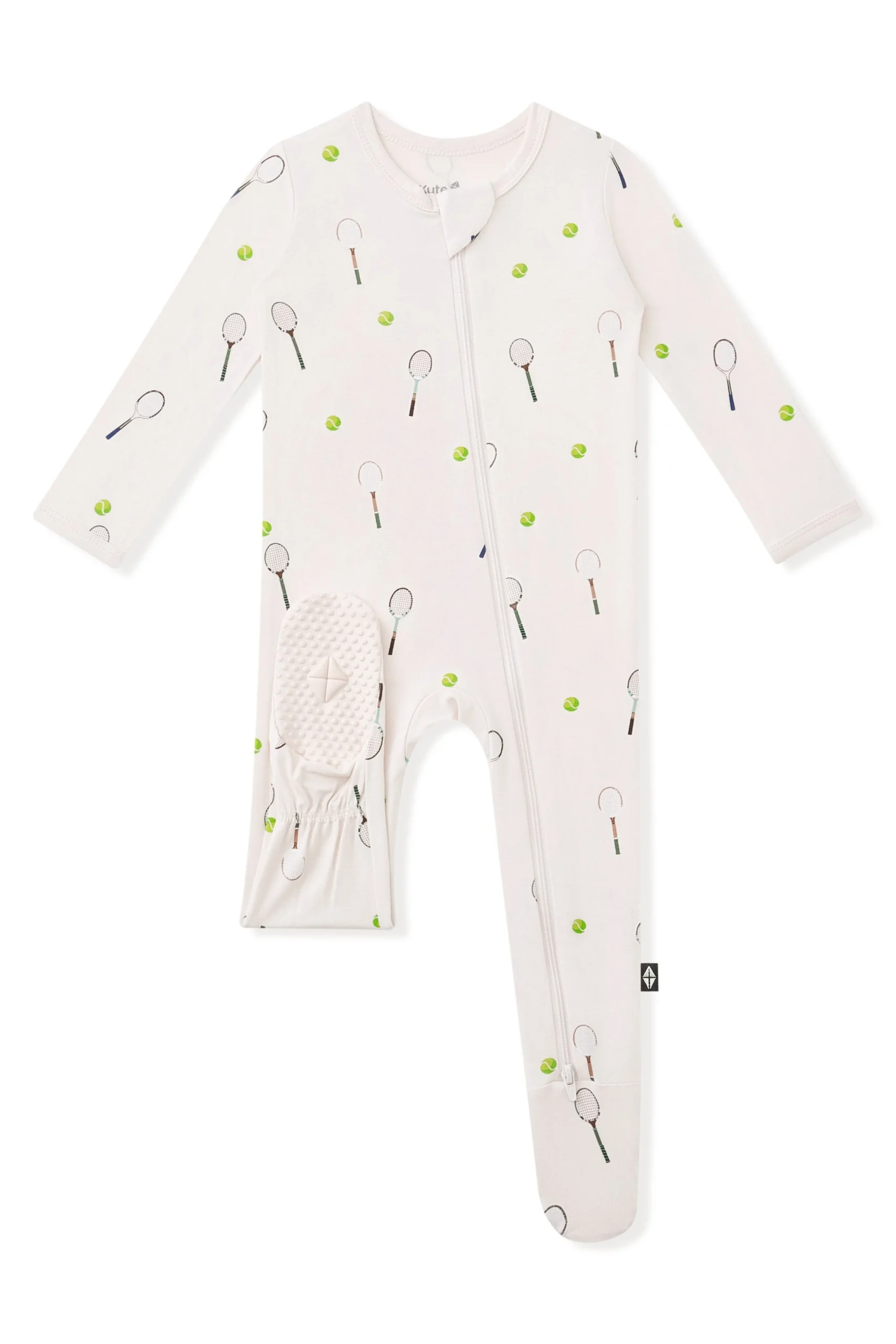 Zippered Footie in Tennis