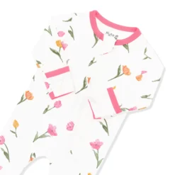 Zippered Footie in Tulip