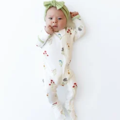 Zippered Footie in Wildflower