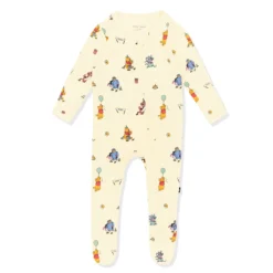 Zippered Footie in Winnie the Pooh Celebration