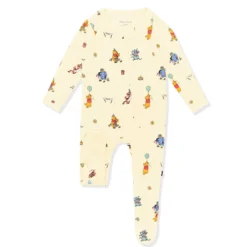 Zippered Footie in Winnie the Pooh Celebration