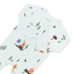 Zippered Footie in Winnie the Pooh Hundred Acre Wood