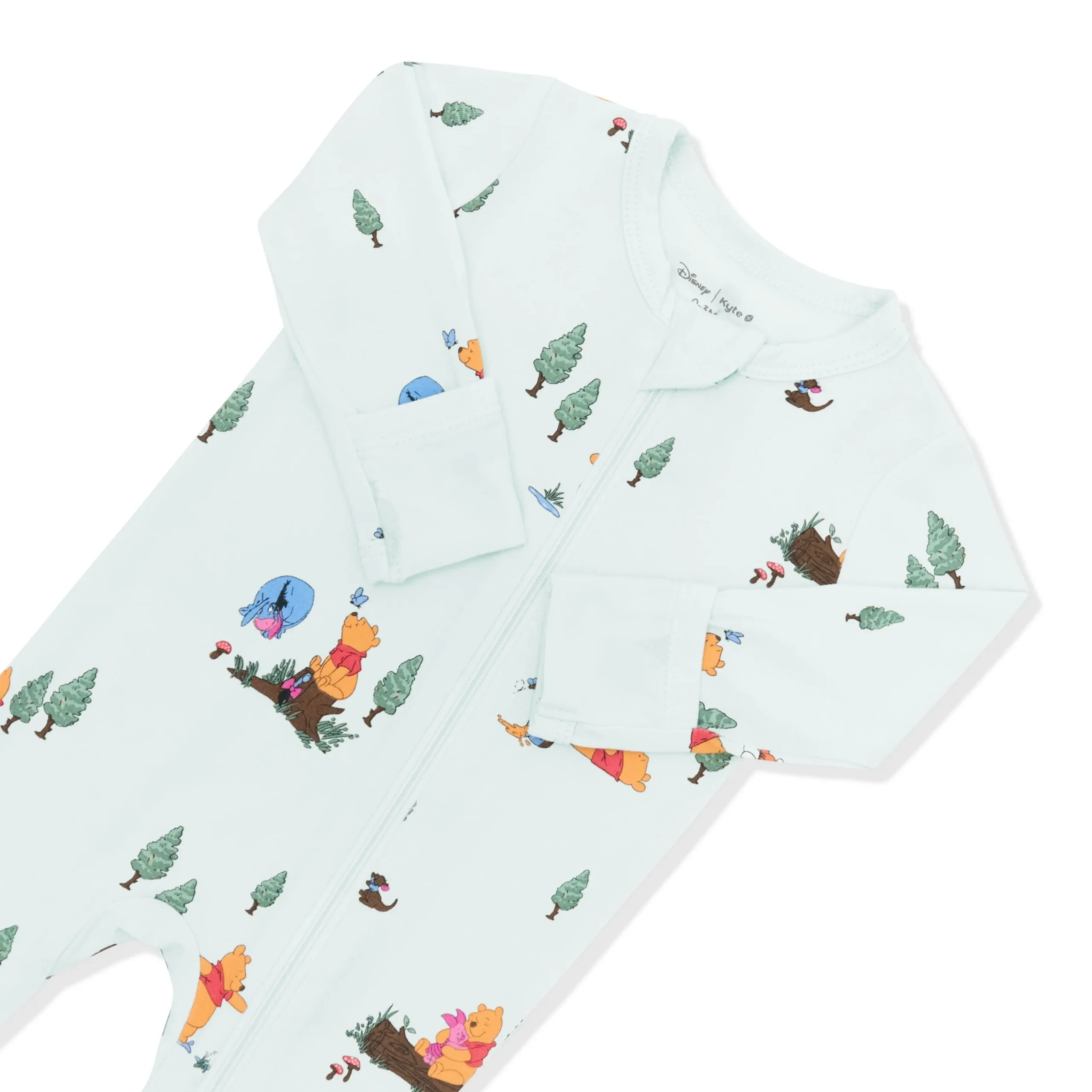 Zippered Footie in Winnie the Pooh Hundred Acre Wood