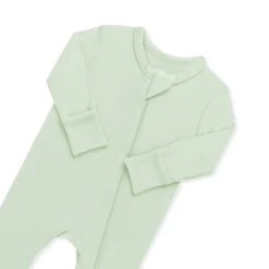 Zippered Romper in Basil