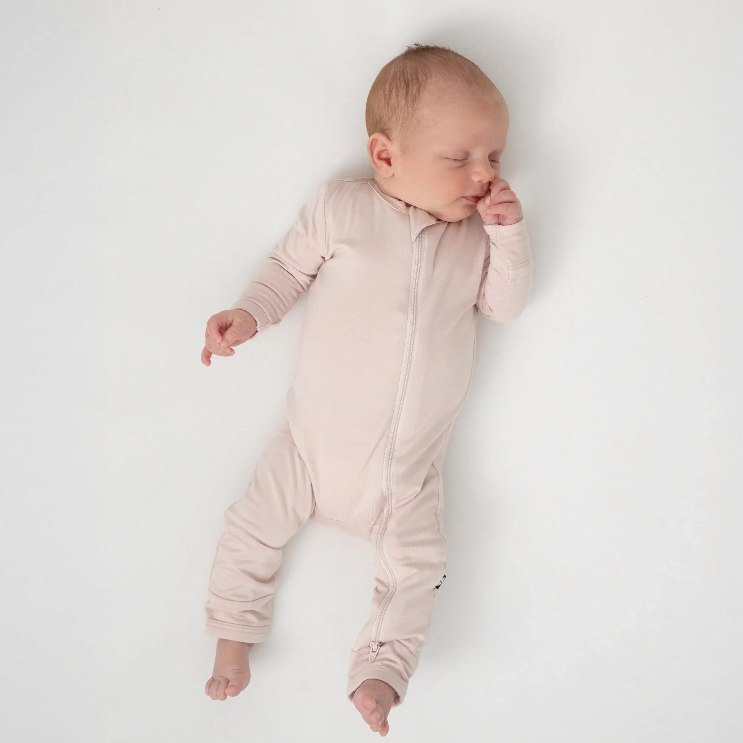 Zippered Romper in Blush