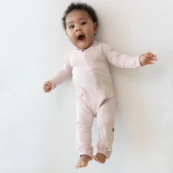 Zippered Romper in Blush