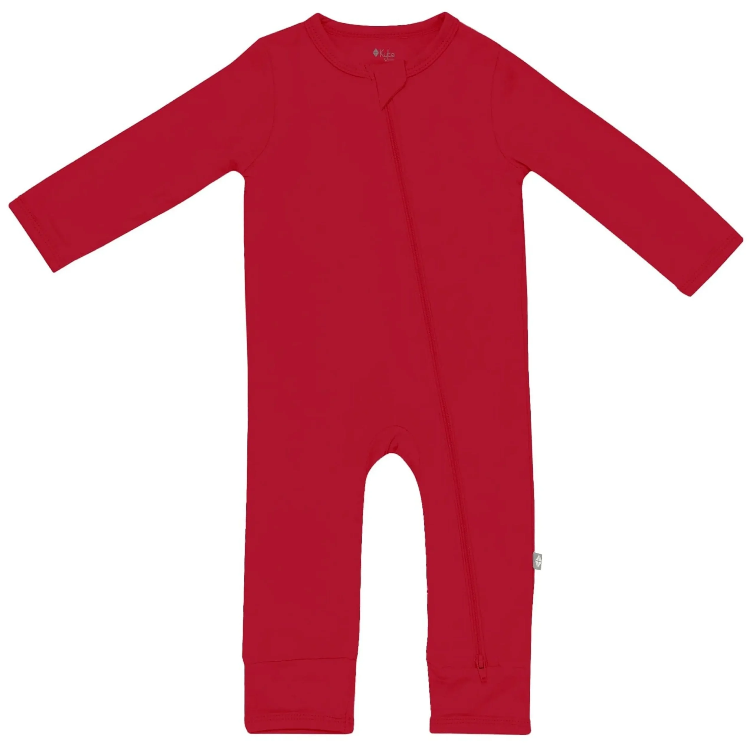 Zippered Romper in Cardinal