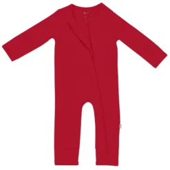 Zippered Romper in Cardinal