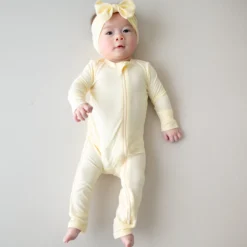 Zippered Romper in Chamomile
