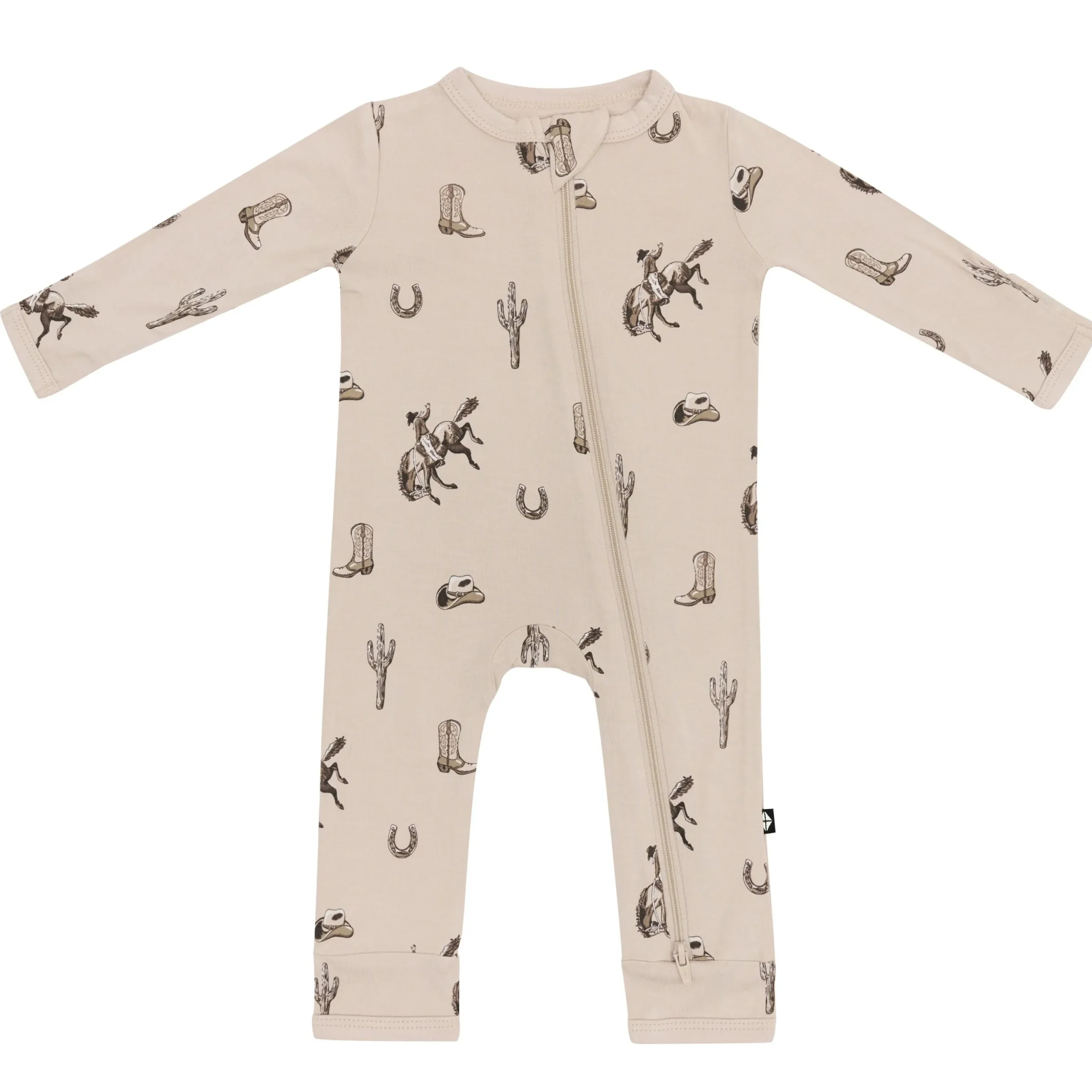 Zippered Romper in Classic Cowboy