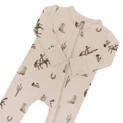 Zippered Romper in Classic Cowboy