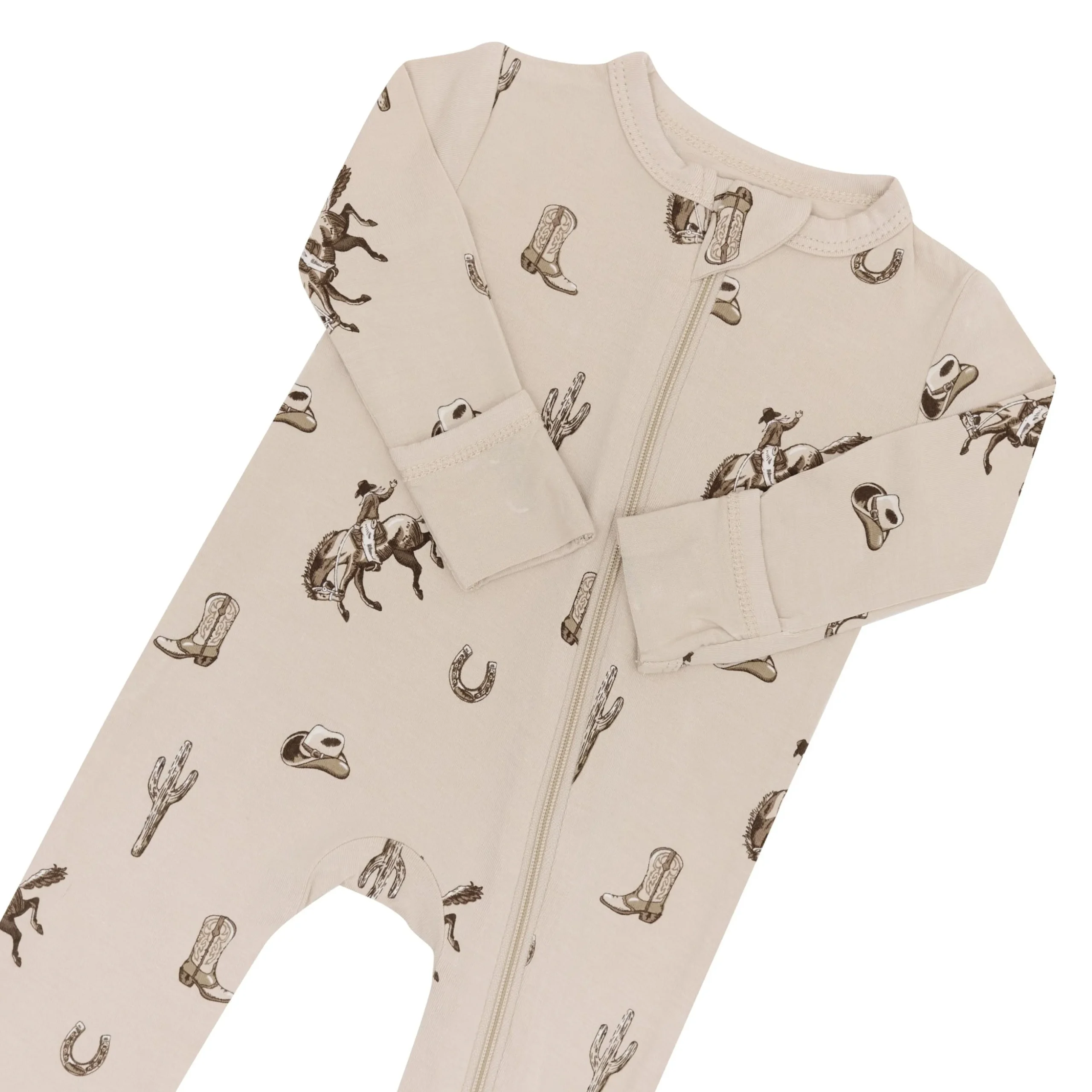 Zippered Romper in Classic Cowboy