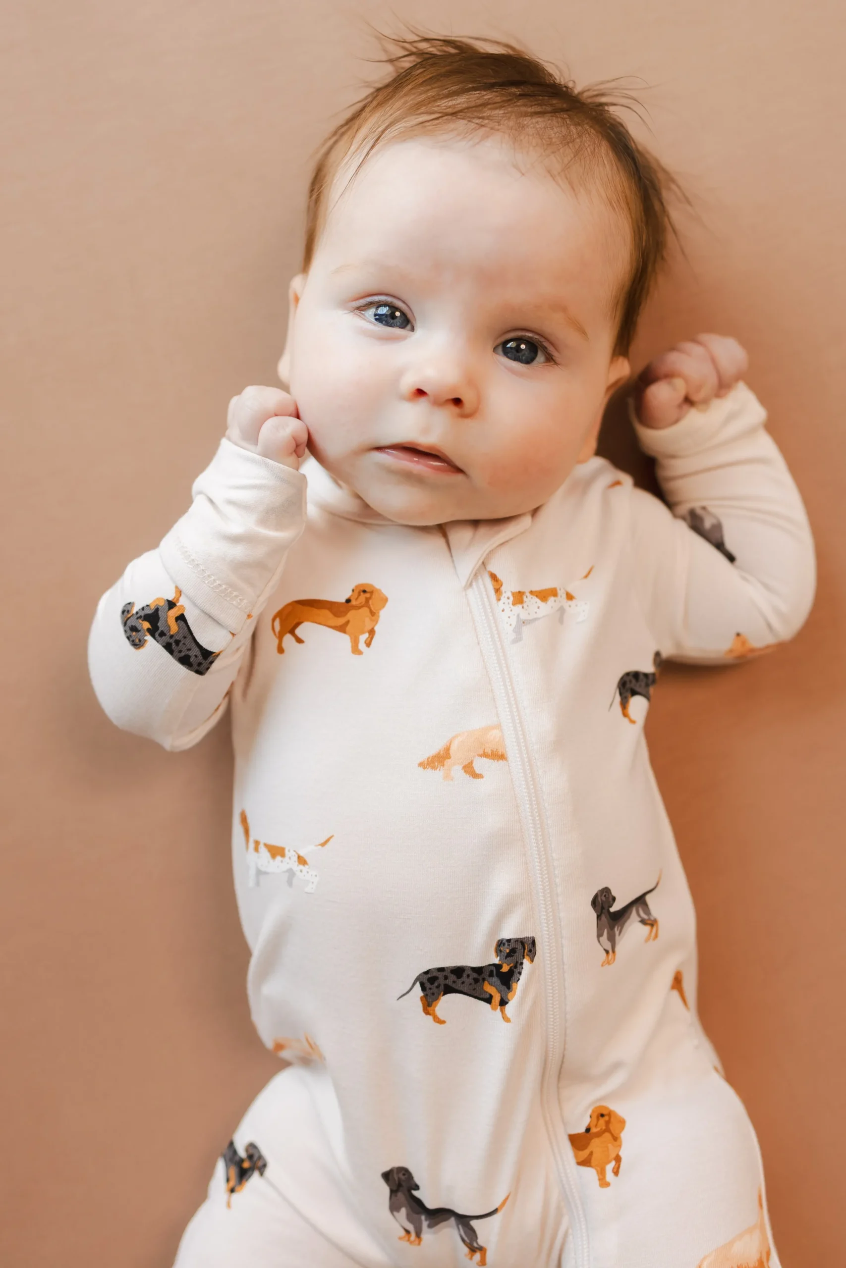 Zippered Romper in Dachshund
