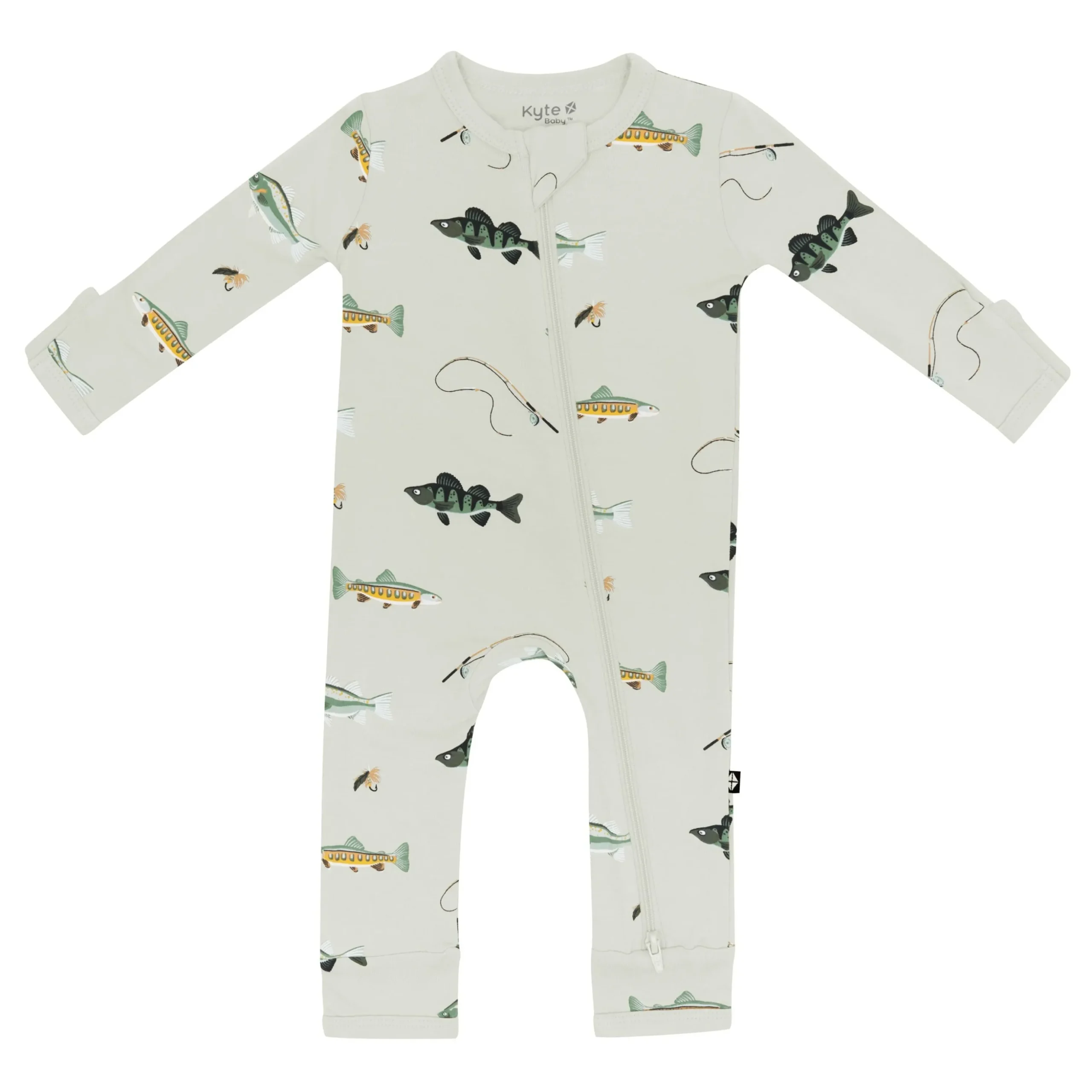 Zippered Romper in Fishing
