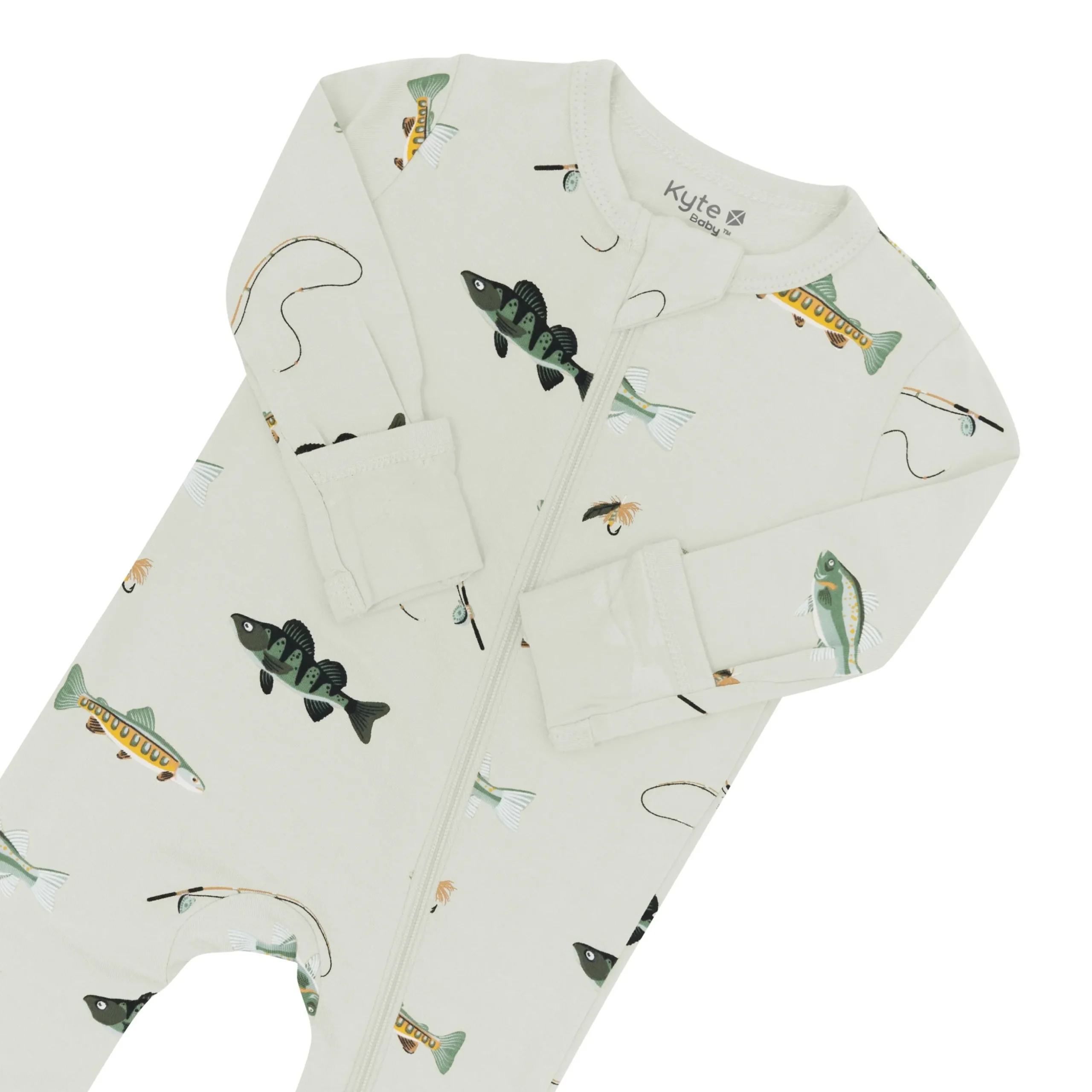 Zippered Romper in Fishing