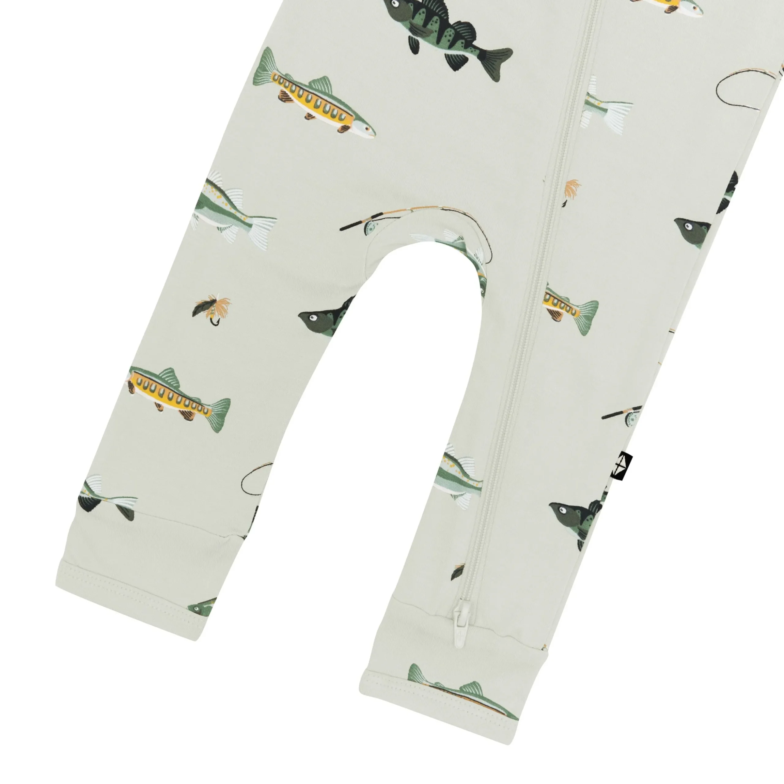 Zippered Romper in Fishing