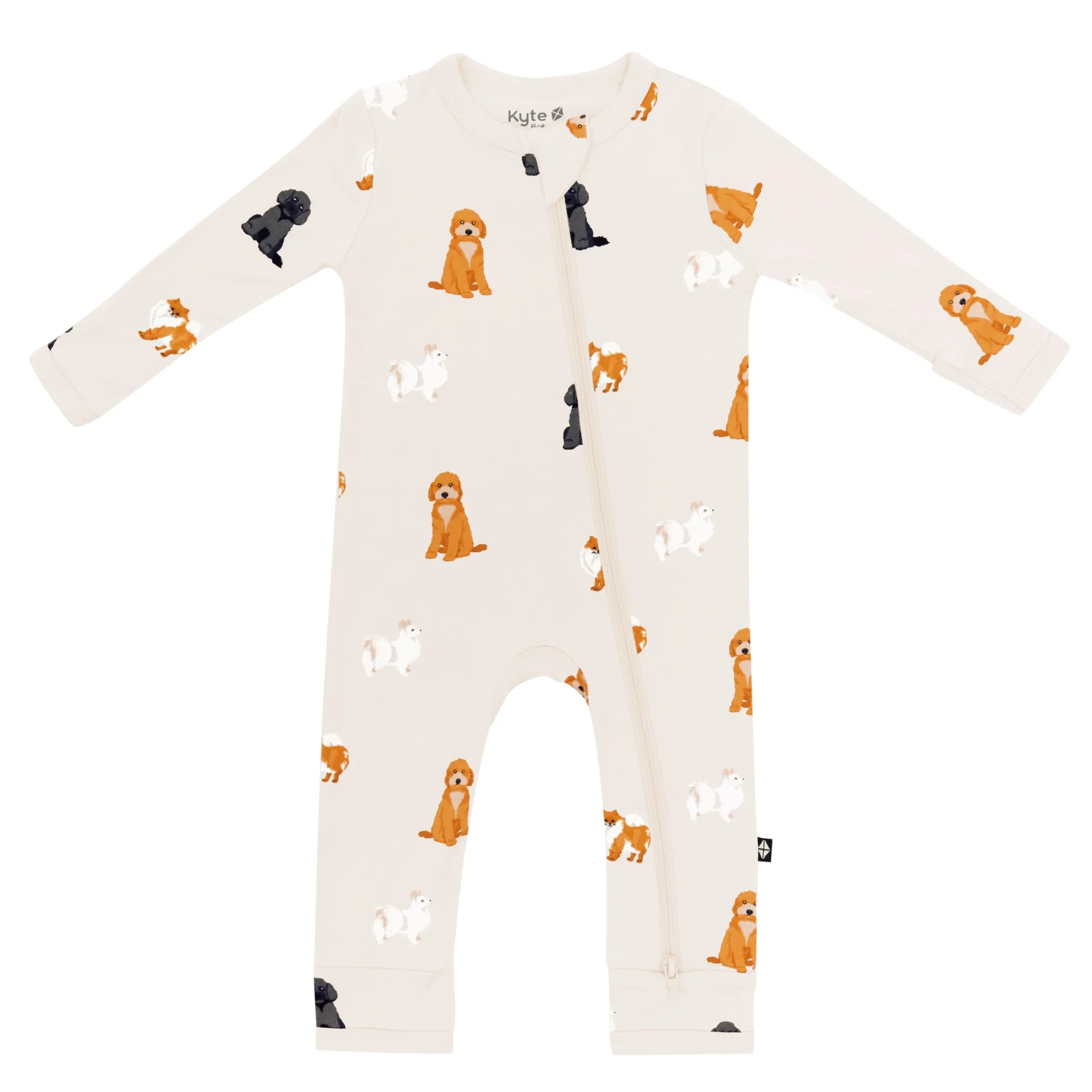 Zippered Romper in Fluffy Dog